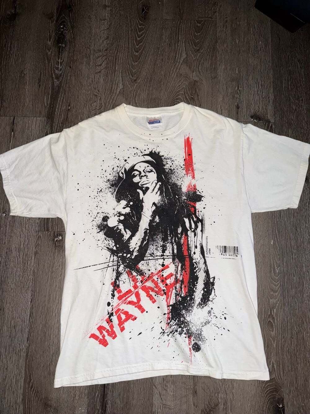 Hanes Lil Wayne Graphic T-Shirt Size Adult M White Rap Tee